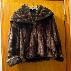 INC Faux Fur Jacket